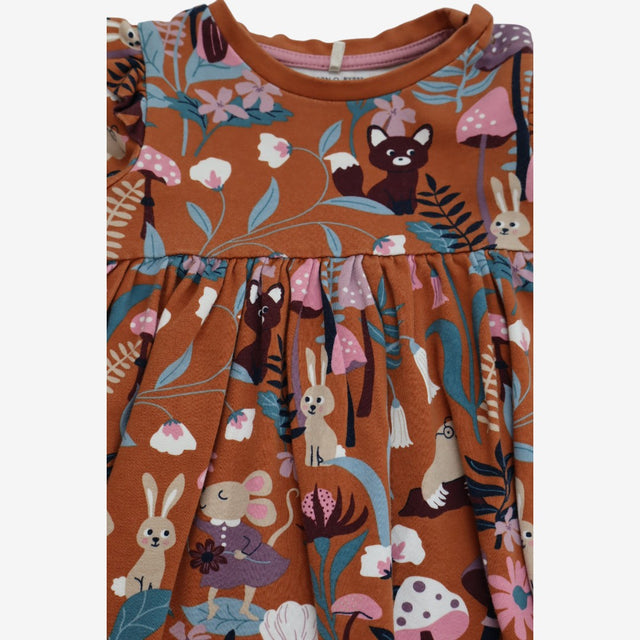 Dress Jersey Baby Tan Woodland Friends