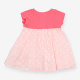 Empire Dress Pink with Buttons and Seagulls 