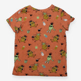 Tee Orange with Holiday Pineapples Prints