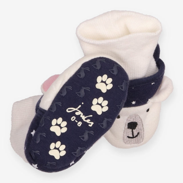 Polar bear baby slippers