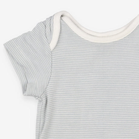 Blue and white stripe bodysuit