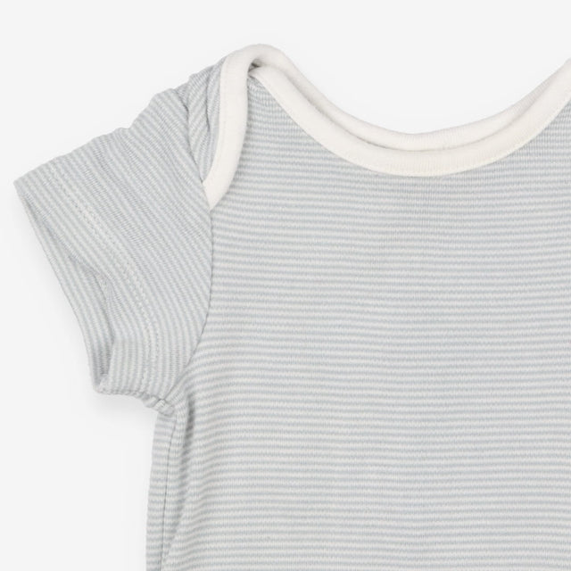 Blue and white stripe bodysuit