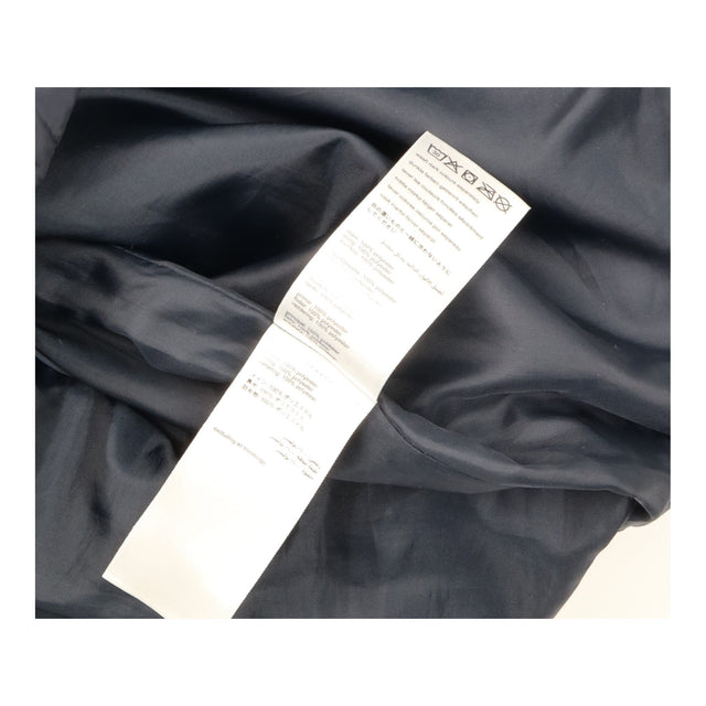 Gilet Navy Hooded Longline Diamond Quilted