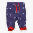 Joggers blue stars with red drawstring