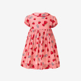 Strawberry Button-Front Dress and Bloomers
