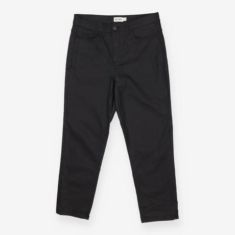 Black Coated Leather Look Trousers Jeans