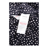 Blouse Navy White Polka Dot Viscose V-Neck Materni