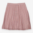 Pleated Midi Skirt with Delicate Botanical Print