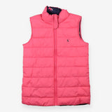 Gilet Reversible Pink and Pony Print