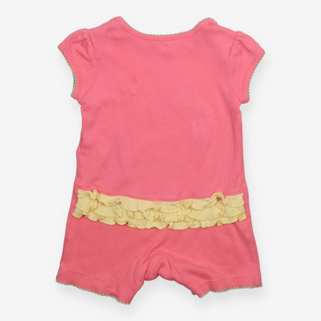 Romper pink embroidered water the flowers