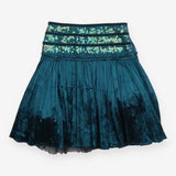 Skirt green stain sequins 