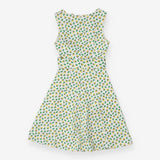 Mischa Belted Dress - Lemon and Lime Print