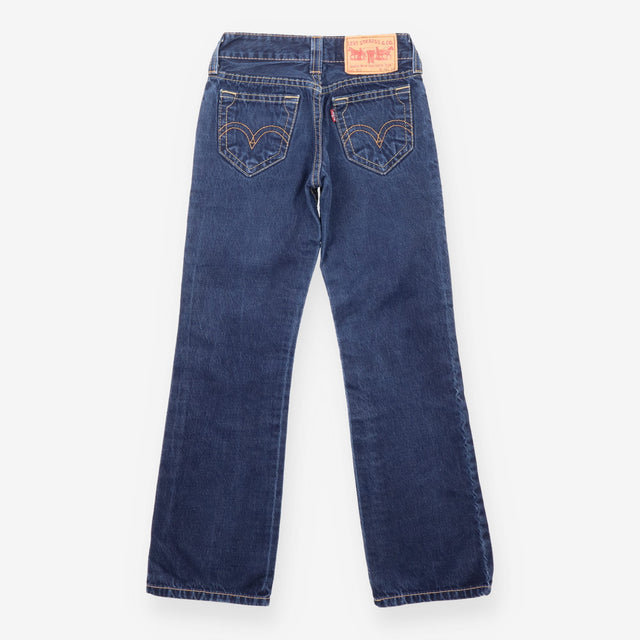 Jeans Dark Blue 921 Low Rise Straight Leg Cotton