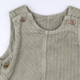 Green cord pinafore dress