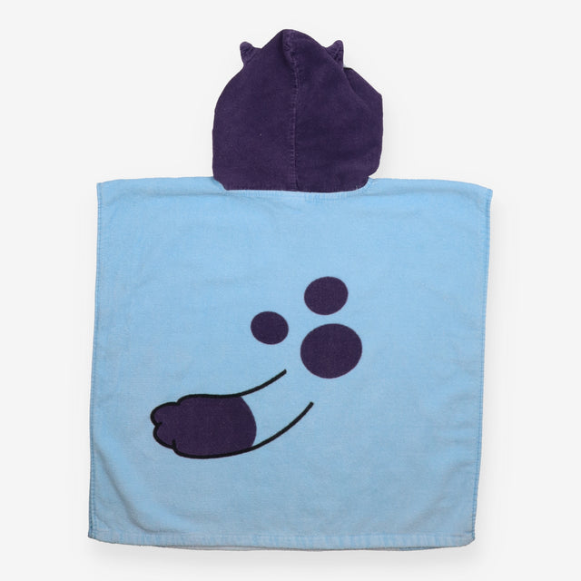 Roy's Boy Poncho toweling bluey blue