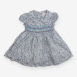 Dress Short Sleeve Blue and Purple Floral