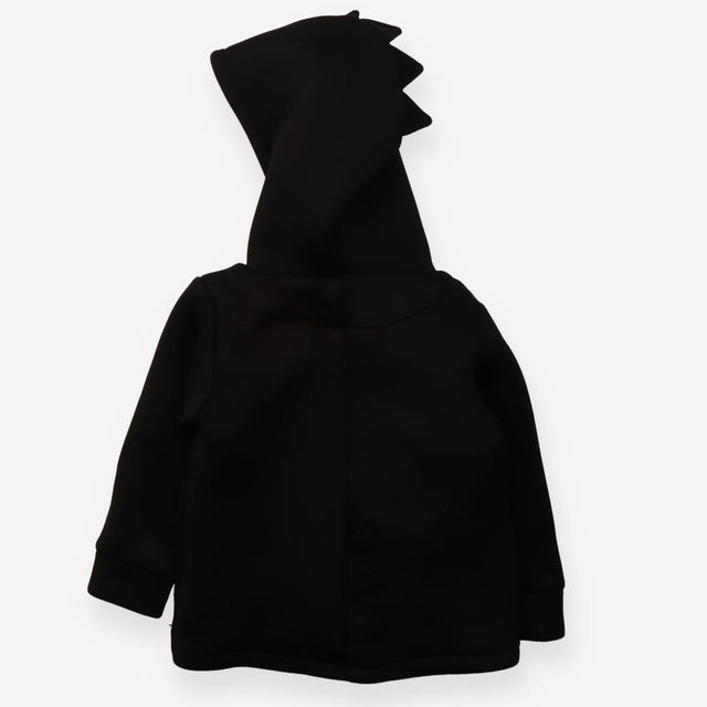 Hoodie Black with Dinosaur Spikes