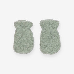 Mittens green fleece