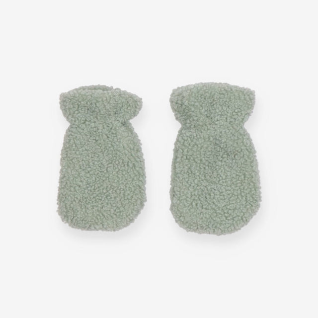 Mittens green fleece
