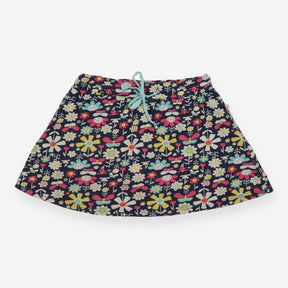Skort blue flowers butterflies