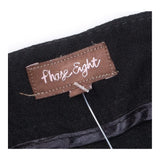 Trousers Black Wide Leg Tie Waist Fluid