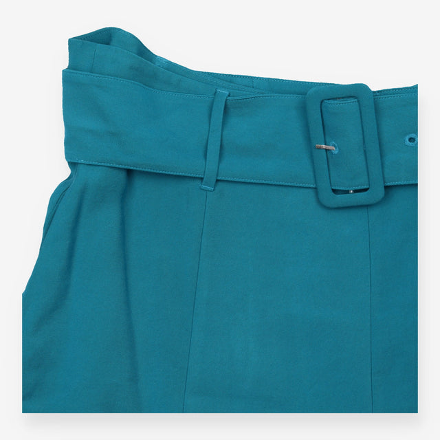 Midi Skirt Teal Belted