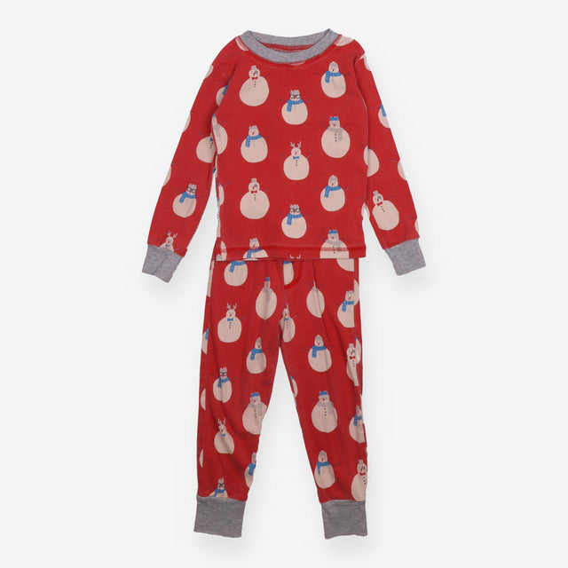 Pyjamas red snowman 