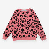 Sweatshirt pink leopard spots and lightning