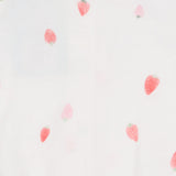 Sleepsuit white with strawberries
