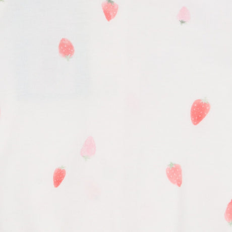 Sleepsuit white with strawberries