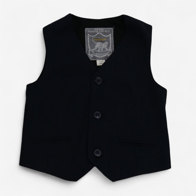 Waist Coat & Trouser Navy 2pcs