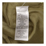 Moving Image Cotton Blend Midi Skirt Olive Green