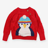 Red Penguin Knit Sweater