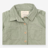 Shirt long sleeved cord green
