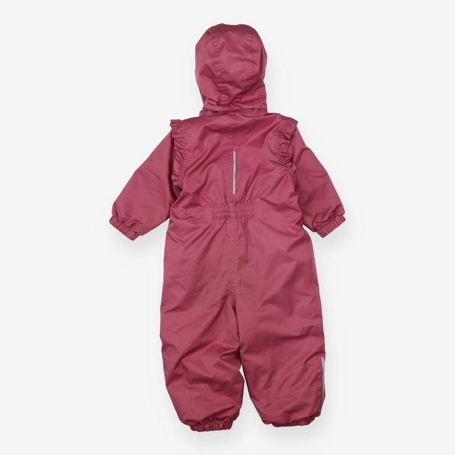 Puddlesuit pink frill sleeves hood