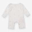 Sleepsuit long sleeve white bunny and stars 