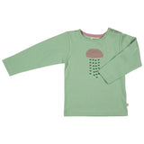T-Shirt Long Sleeve Green with Jellyfish