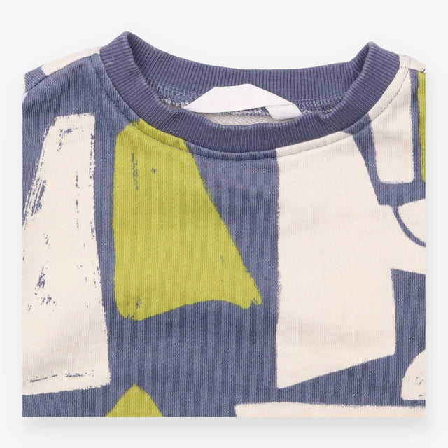 Sweater multi shapes blue
