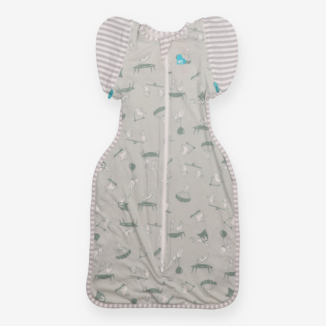 Green Parachuting Bunnies Swaddle Sleeping Bag