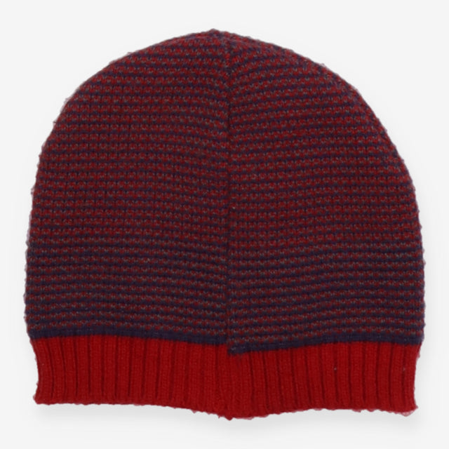 Quintessential Knitted Hat Red and Blue