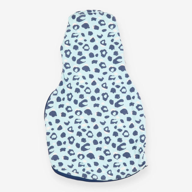 Swaddle Sleeping Bag Blue Leopard Print 2.5 tog