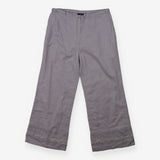 Trousers linen lilac sequin hem