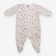 Sleepsuit White Skateboard Appliques