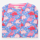 Cardigan Dinosaur Print Blue Pink