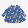 Dress long sleeved blue swan