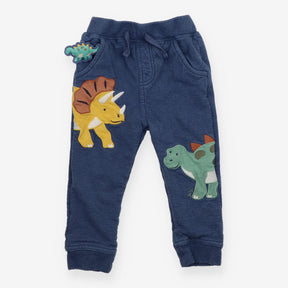 Blue Joggers with Dinosaurs and Pocket Pal