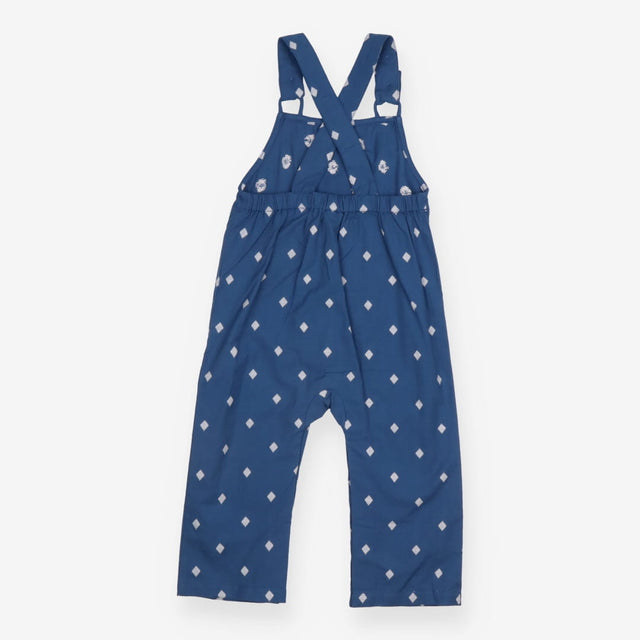 Dungarees blue diamonds elephant pocket
