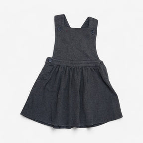 Uniform Jersey Pinafore Dress Grey