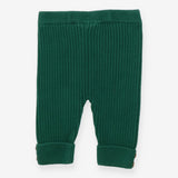 Green knit leggings