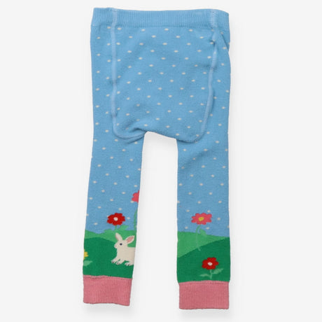 Leggings knit blue white spot meadow lamb